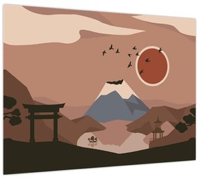 Sklenený obraz - Japonsko N⁰1 (70x50 cm)