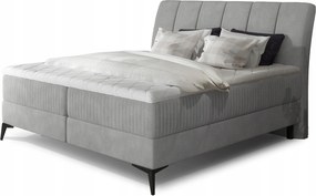 Manželská posteľ Boxspring 160 cm Alberto (béžová) (s matracmi)