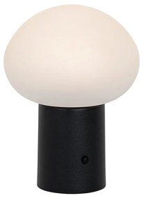 Stolná lampa čierna vrátane LED 3-stupňovo stmievateľná nabíjateľná - Louise