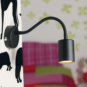 NORDLUX Nástenná nočná lampa na čítanie EXPLORE, 1xGU10, 7W, čierna
