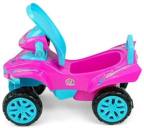 Detské odrážadlo so zvukom Štvorkolka Milly Mally Monster Pink