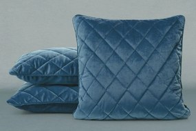 Dekorstudio Dekoračná obliečka na vankúš VELVET27 v granátovomodrej farbe