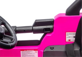 LEAN CARS Batéria pre vozidlá Jeep Rubicon 4x4 DK-JWR556 4x200W 24V ružová