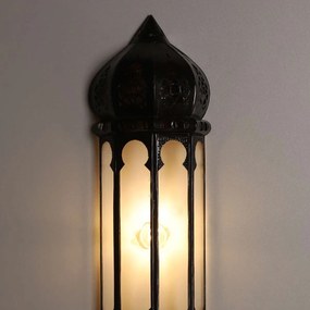 Marocká nástenná lampa Ruya transparentná