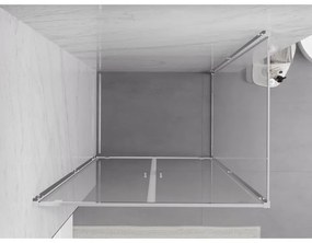 Mexen Exo, sprchovací kút s krídlovými dverami 100 x 75 cm, 6mm číre sklo, chrómový profil, 8182-100-075-01-00