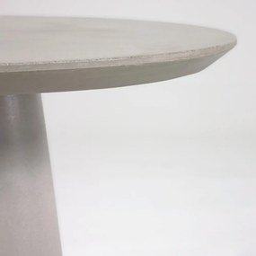 Betónový vonkajší jedálenský stôl Kave Home Itai, ⌀ 90 cm