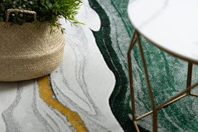 Dywany Łuszczów 👣🛡️80x150 cm Kusový koberec Emerald 1017 green and gold + protišmyková úprava, zelená, kancelária