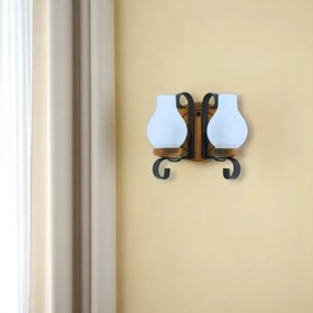 Brilagi - Nástenné svietidlo ROATA APLICA 2xE14/40W/230V buk