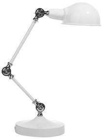 Stolná kovová lampa biela CABRIS Beliani