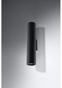 Sollux SL.0330 - Nástenné svietidlo LAGOS 2 2xGU10/10W/230V čierna