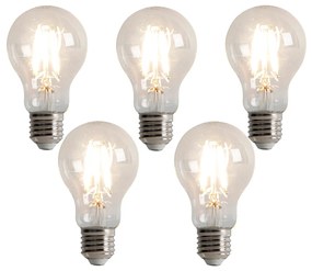Sada 5 stmievateľných LED žiaroviek E27 s 3-stupňovým stmievaním A60 5W 500lm 2700K