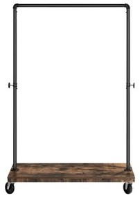 Mobilný stojanový vešiak LINEA hnedá/čierna