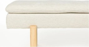 Krémová polstrovaná lavica Jappo – White Label