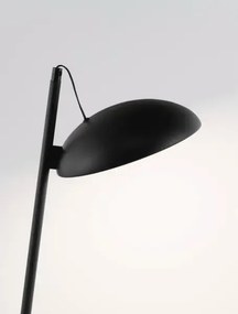 Dizajnová stolová lampa Flute čierna