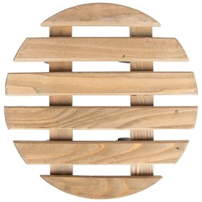 Drevený pojazdný podstavec pod kvetináč ø 29 cm (výška 8 cm) Indoor &amp; Outdoor – Esschert Design