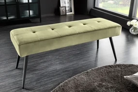 Lavica Boutique 100cm olivovozelený zamat