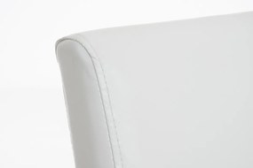 Jedálenská stolička Inn, nohy tmavo hnedé - Biela