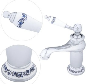 Umývadlová batéria GLAZE retro - nízka - chrómová