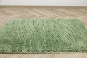 Kúpeľňový koberček Sara Sage zelený Fale