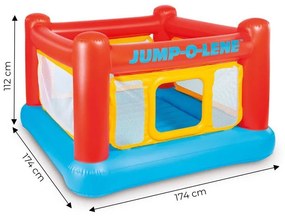 Nafukovací zámok pre deti 174 x 174 x 122 cm