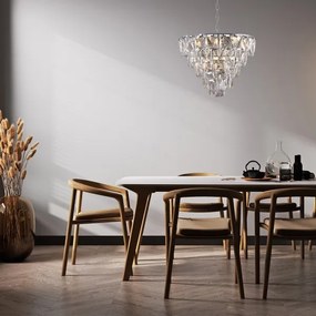 Krištáľový luster na reťazi CHELSEA 6xE14/40W/230V