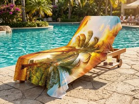 Rýchloschnúca XXL plážová osuška SOLIVANA farebná 150 x 210 cm, 100% mikrovlákno