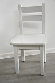 Dětská otevírací židlička s přihrádkou - bílá