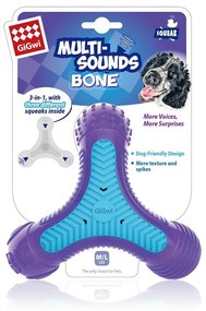 GiGwi Žuvacia hračka pre psov Trojhviezda Multi-Sounds Bone, 16 x 14 cm