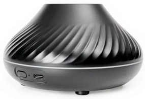 LED RGB Aróma difúzor s imitáciou plameňa LED/6,5W/5V 130ml čierna