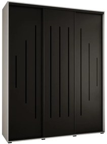 Skriňa 45 Canaris 12 200 biela/čierna/čierna