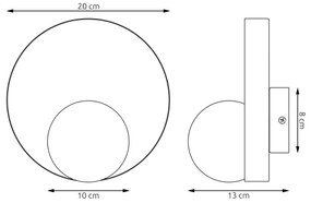 Nástenné svietidlo KIDO 1xG9/8W/230V sivá