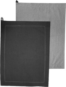 ARÔME HOME Utierka z recyklovanej bavlny, 2 ks, 50 x 70 cm, šedá