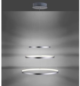 LED Stmievateľný luster na lanku CIRCLE 1xLED/15W/230V + LED/20W + LED/25W