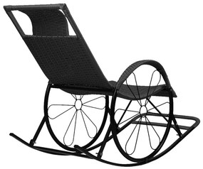 Hojdacie kreslo Rokefeler (ratan + čierna). Vlastná spoľahlivá doprava až k Vám domov. 1119536