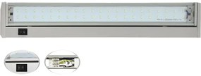 LED osvetlenie kuchynskej linky ALEXA TL2016-B-10W/STR 10W 800lm 4000-4100K výklopné 572mm strieborné