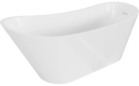 Mexen Alta, voľne stojaca vaňa 170 x 75 cm, biela, biely prepad, 52141707500-20