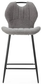 Sivé barové stoličky v súprave 2 ks (výška sedadla 65 cm) Muli – Marckeric