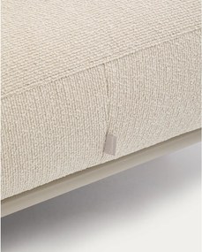 Béžová podnožka z textílie buklé Aurum – Kave Home