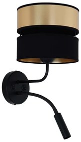 Brilagi - Nástenná lampa ROYAL 1xE27/15W/230V + 1xG9/3W čierna/zlatá