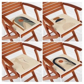 Sedáky v súprave 4 ks 42x42 cm Illustrated Arch – Mila Home