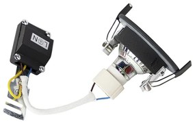 Moderné inteligentné zapustené bodové svietidlo čierne okrúhle vrátane WiFi GU10 IP54 - Xena