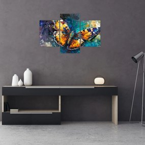 Obraz - Motýľ, olejomaľba (90x60 cm)