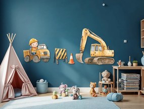 drevko |  Detská dekorácia Malé stavenisko  60 x 1015 cm