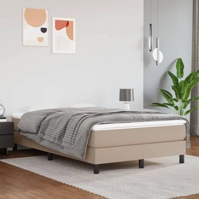 Rám na boxspring posteľ, kapučínový 120x200 cm, umelá koža 3120693