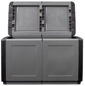 ArtPlast Plastový odkladací box s vekom na náradie, 960x570x530 mm, sivý