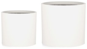 Blumfeldt Gendt, kvetináč, vrchný kvetináč, súprava 2 kusov, veľkosti L/XL, fiberstone, interiér/exteriér