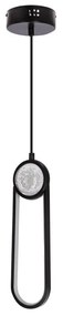 LED Luster na lanku LACRIMA LED/15W/230V 3000K čierna