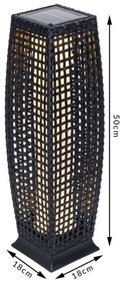 Záhradná lampa polyratan DEU950