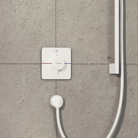 Hansgrohe ShowerSelect Comfort Q, termostat pod omietku pre 1 spotrebič, biela matná, HAN-15581700