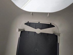 Rotho 2. akosť - Mačacia toaleta, krytý záchod pre mačky s lopatkou CAT XL - béžová